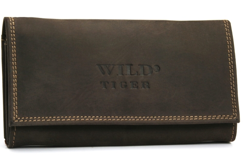 Portfel damski skóra nubuk Wild Tiger