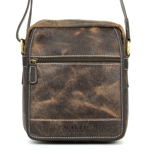 Skórzana listonoszka męska