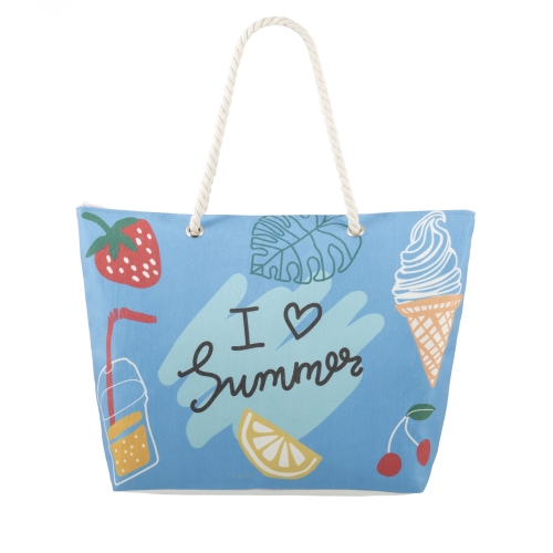 Torba plażowa z owocowym motywem Bellugio