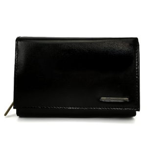 Skórzany portfel damski z RFID Bellugio czarny