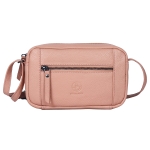 Mała torebka ze skóry Bellugio - brzoskwiniowa