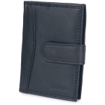 Skórzane etui na karty granatowe