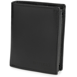 Skórzany portfel męski z zabezpieczeniem RFID czarny