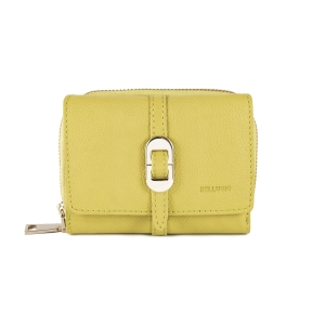 Portfel damski skórzany elegancki poręczny RFID - jasnozielony