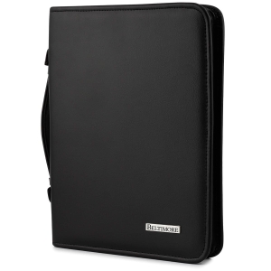 Czarny Beltimore luksusowy męski biwuar aktówka teczka organizer dla handlowca I57