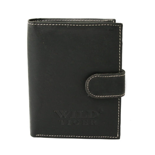 Portfel skórzany męski pionowy Wild Tiger