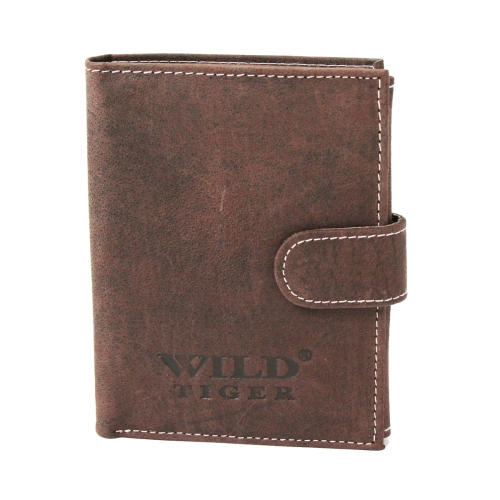 Portfel skórzany męski pionowy Wild Tiger