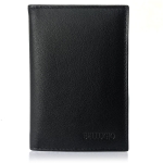 Skórzane etui z systemem RFID - czarne